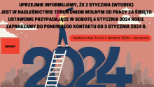 Nadleśnictwo Toruń 2 stycznia 2024 r. nieczynne